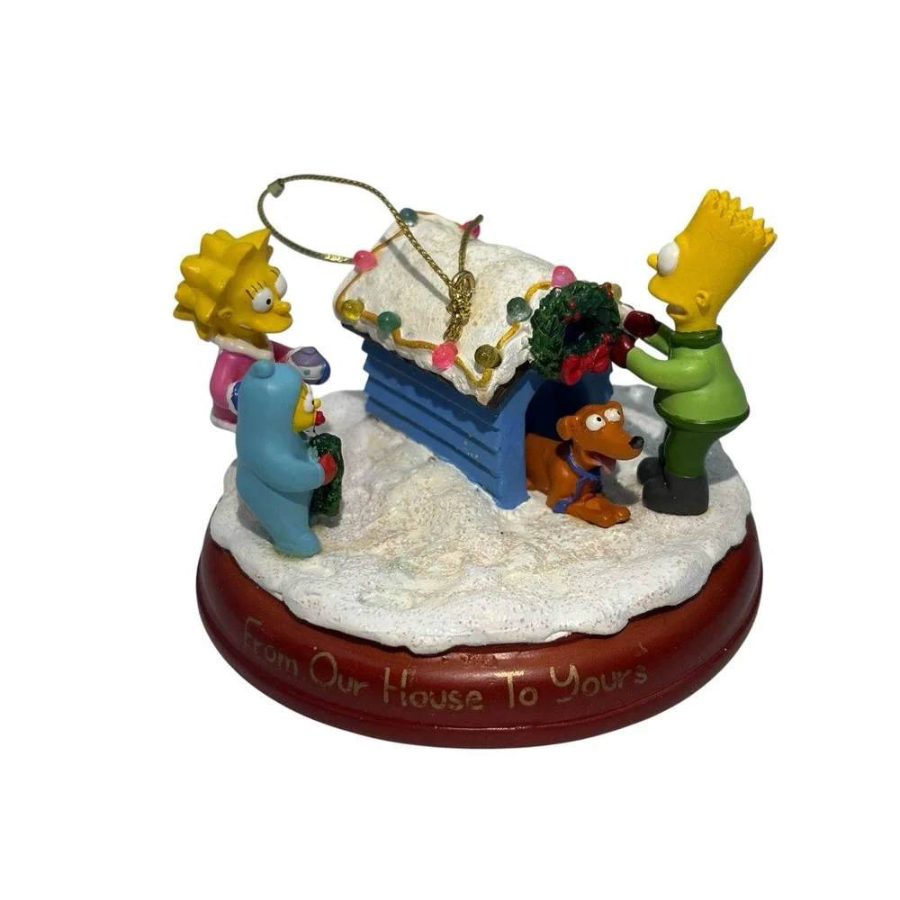 2004 Simpsons Bradford Christmas Ornament Illuminated 